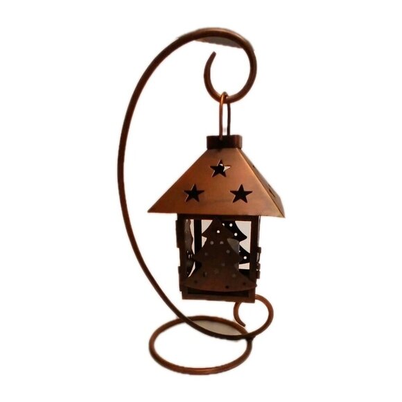 Hallmark Rustic Metal Tabletop Christmas Lantern Style Candle Holder - Picture 2 of 7